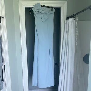 Elegant Blue Off-Shoulder Dress